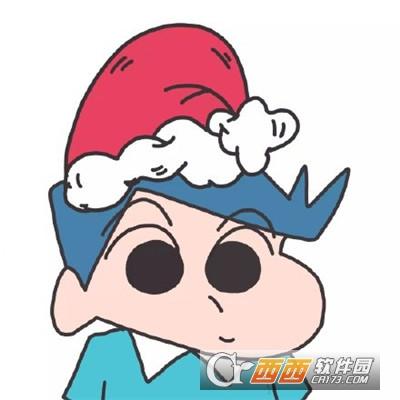 蜡笔小新圣诞节情侣头像,闺蜜头像,和蜡笔小新一样可爱的动漫头像.